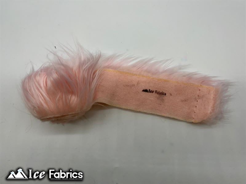 Shaggy Mohair Strips Ribbon Faux Fur Fabric Pre Cut Roll ICE FABRICS