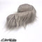 Silver Shaggy Mohair Strips Ribbon Faux Fur Fabric Pre Cut Roll