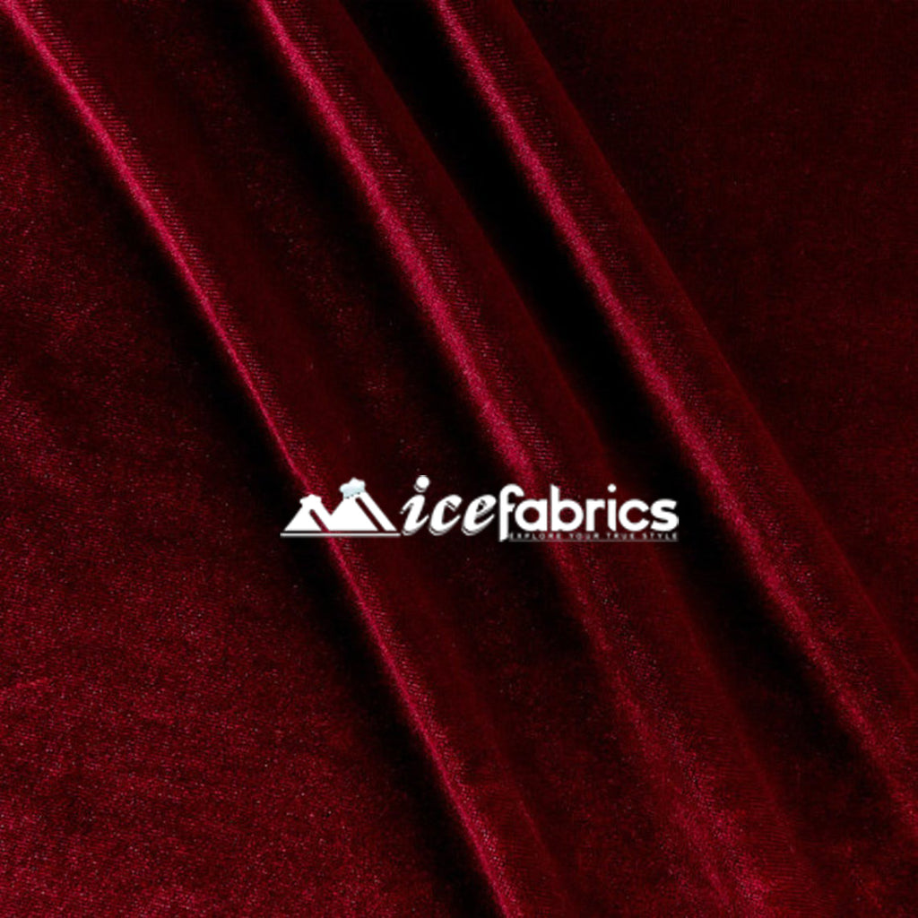 Poly Spandex 4 Way Stretch Velvet Fabric/ super Soft