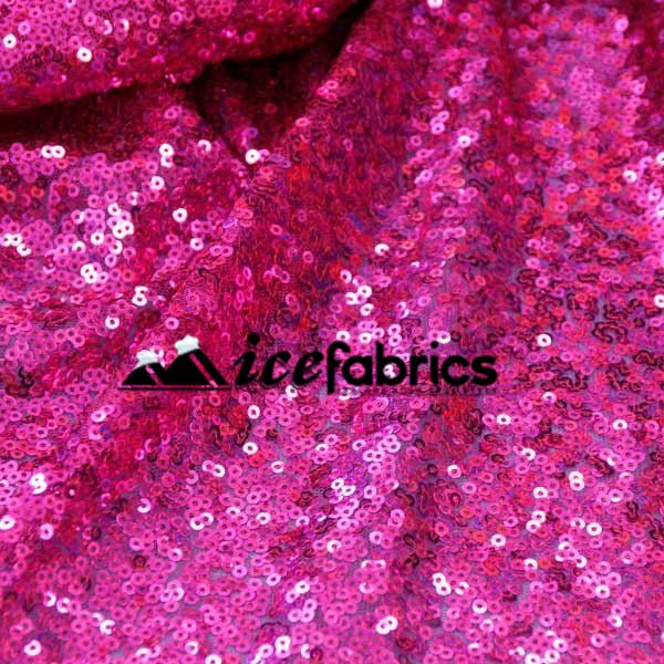 All Over Fuchsia Mesh Glitz Mini Sequins FabricICE FABRICSICE FABRICSPer YardAll Over Fuchsia Mesh Glitz Mini Sequins Fabric ICE FABRICS