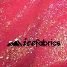 All Over Pink Iridescent Mesh Glitz Mini Sequins FabricICE FABRICSICE FABRICSPer YardAll Over Pink Iridescent Mesh Glitz Mini Sequins Fabric ICE FABRICS