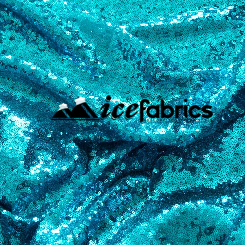 All Over Turquoise Green Mesh Glitz Mini Sequins FabricICE FABRICSICE FABRICSPer YardAll Over Turquoise Green Mesh Glitz Mini Sequins Fabric ICE FABRICS