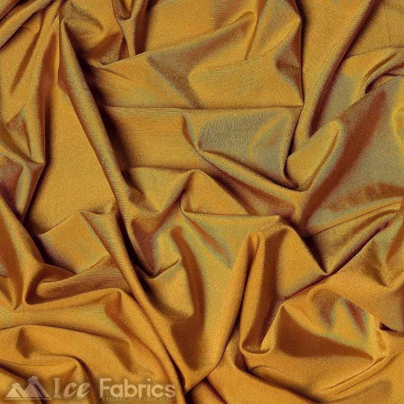 Antique Gold 4 Way Stretch Nylon Spandex Fabric WholesaleICE FABRICSICE FABRICSBy The Roll (72" Wide)Dark Gold 4 Way Stretch Nylon Spandex Fabric Wholesale ICE FABRICS