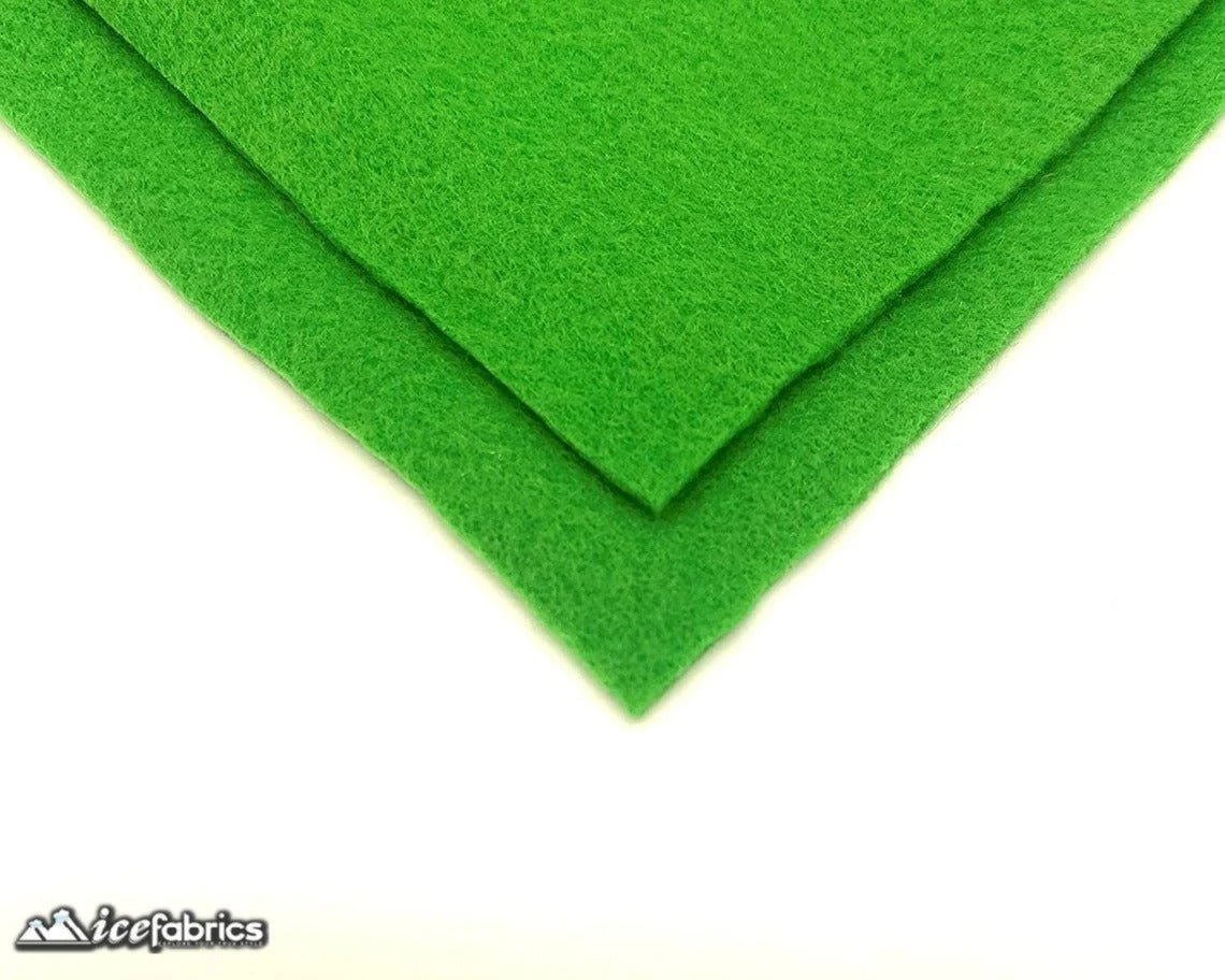 Apple Green Acrylic Wholesale Felt Fabric 1.6mm ThickICE FABRICSICE FABRICSBy The Roll (72" Wide)Apple Green Acrylic Wholesale Felt Fabric (20 Yards Bolt ) 1.6mm Thick ICE FABRICS