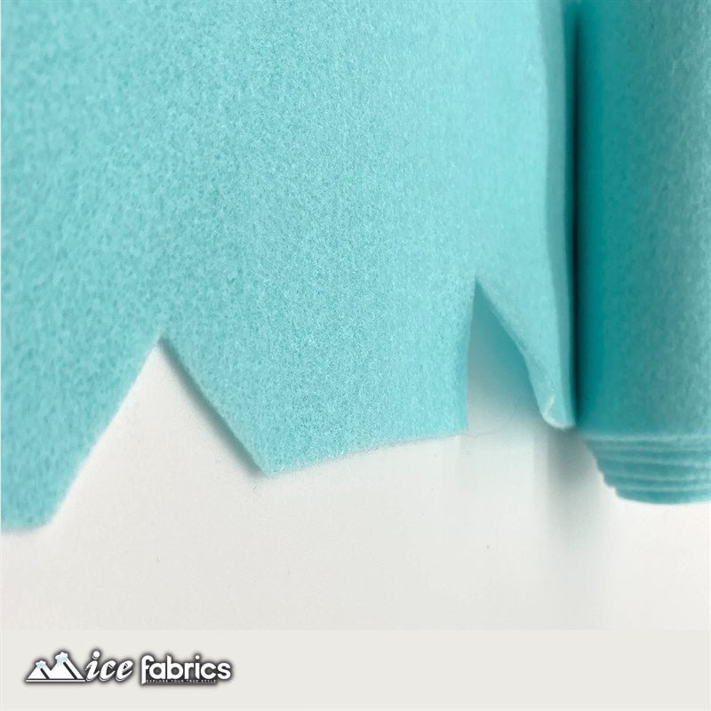 Aqua Acrylic Wholesale Felt Fabric 1.6mm ThickICE FABRICSICE FABRICSBy The Roll (72" Wide)Aqua Acrylic Wholesale Felt Fabric (20 Yards Bolt ) 1.6mm Thick ICE FABRICS