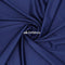 Armani Silk Fabric/ Thick Stretch Satin Fabric/ Spandex Fabric/ Navy Blue