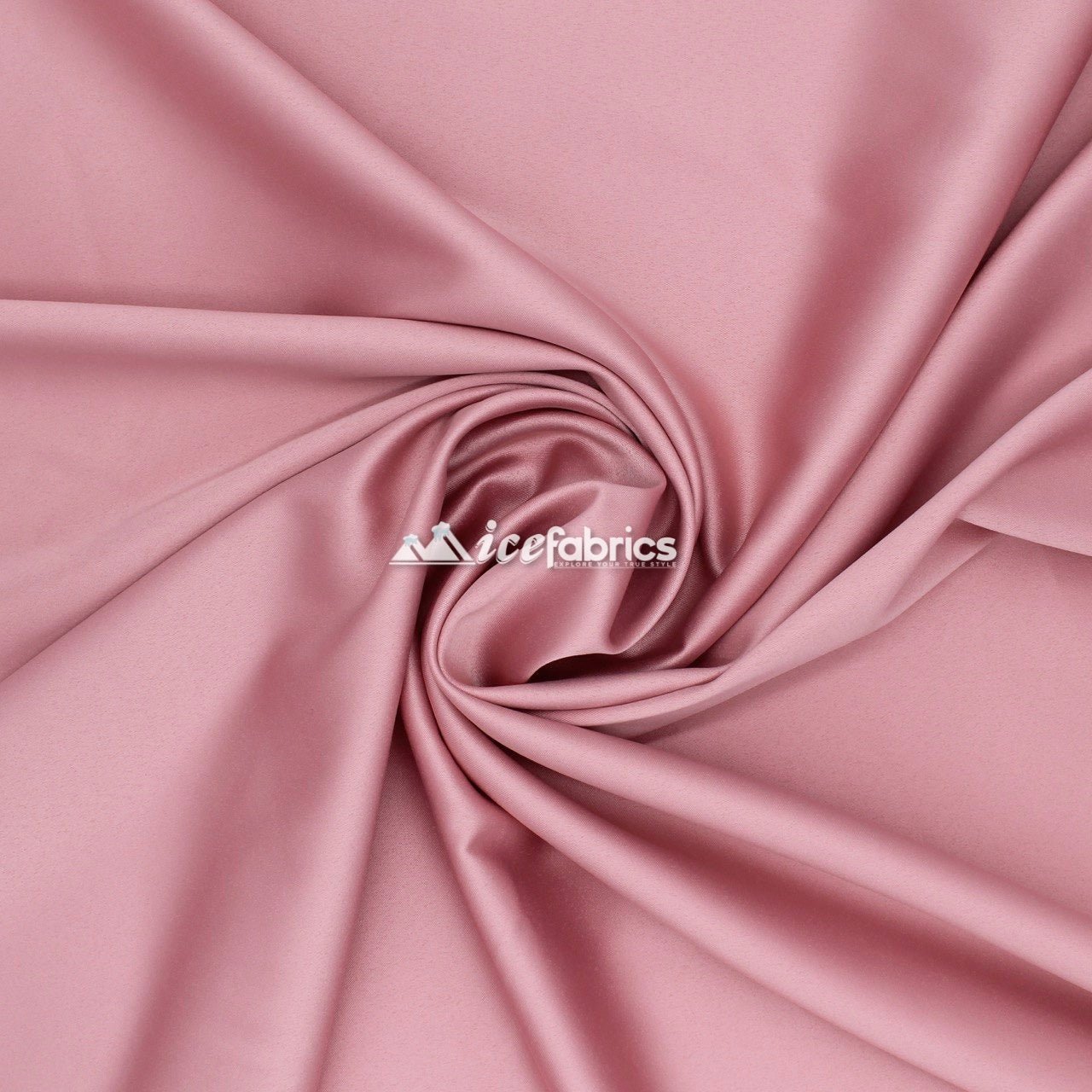 Armani Thick Solid Color Silky Stretch Satin Fabric Sold By The YardSatin FabricICE FABRICSICE FABRICSRose GoldArmani Thick Solid Color Silky Stretch Satin Fabric Sold By The Yard ICE FABRICS Mauve
