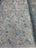 Baby Blue and Ivory Sequin Floral Bridal Fabric/ Beaded Fabric/ 3D Lace Fabric