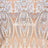 Baby Blue on Nude Geometric Sequin Fabric _ Embroidered 4 Way Stretch Mesh