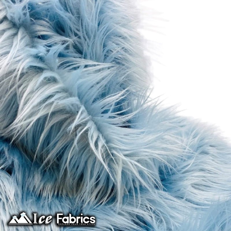 Baby Blue Shaggy Mohair Faux Fur Fabric Wholesale (20 Yards Bolt)ICE FABRICSICE FABRICSLong pile 2.5” to 3”20 Yards Roll (60” Wide )Baby Blue Shaggy Mohair Faux Fur Fabric Wholesale (20 Yards Bolt) ICE FABRICS