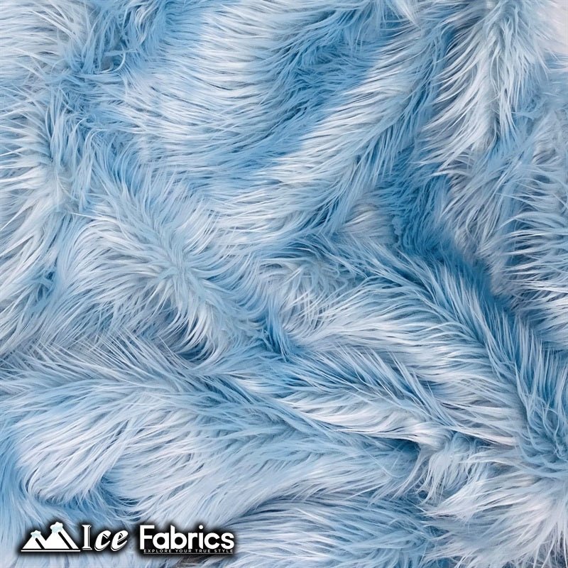 Baby Blue Shaggy Mohair Faux Fur Fabric Wholesale (20 Yards Bolt)ICE FABRICSICE FABRICSLong pile 2.5” to 3”20 Yards Roll (60” Wide )Baby Blue Shaggy Mohair Faux Fur Fabric Wholesale (20 Yards Bolt) ICE FABRICS