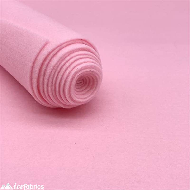 Baby Pink Crafts Acrylic Felt Fabric | 72” Wide | 36” LongICE FABRICSICE FABRICSBy The Yard1.6mm ThickBaby Pink Crafts Acrylic Felt Fabric | 72” Wide | 36” Long ICE FABRICS