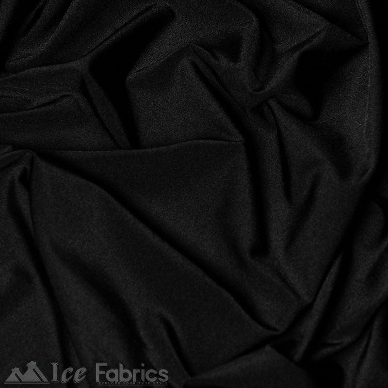 Black 4 Way Stretch Nylon Spandex Fabric WholesaleICE FABRICSICE FABRICSBy The Roll (72" Wide)Black 4 Way Stretch Nylon Spandex Fabric Wholesale ICE FABRICS