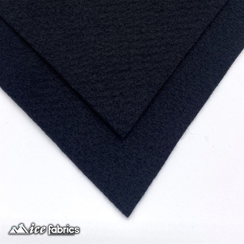 Black Acrylic Felt Fabric / 1.6mm Thick _ 72” WideICE FABRICSICE FABRICSBy The YardBlack Acrylic Felt Fabric / 1.6mm Thick _ 72” Wide ICE FABRICS