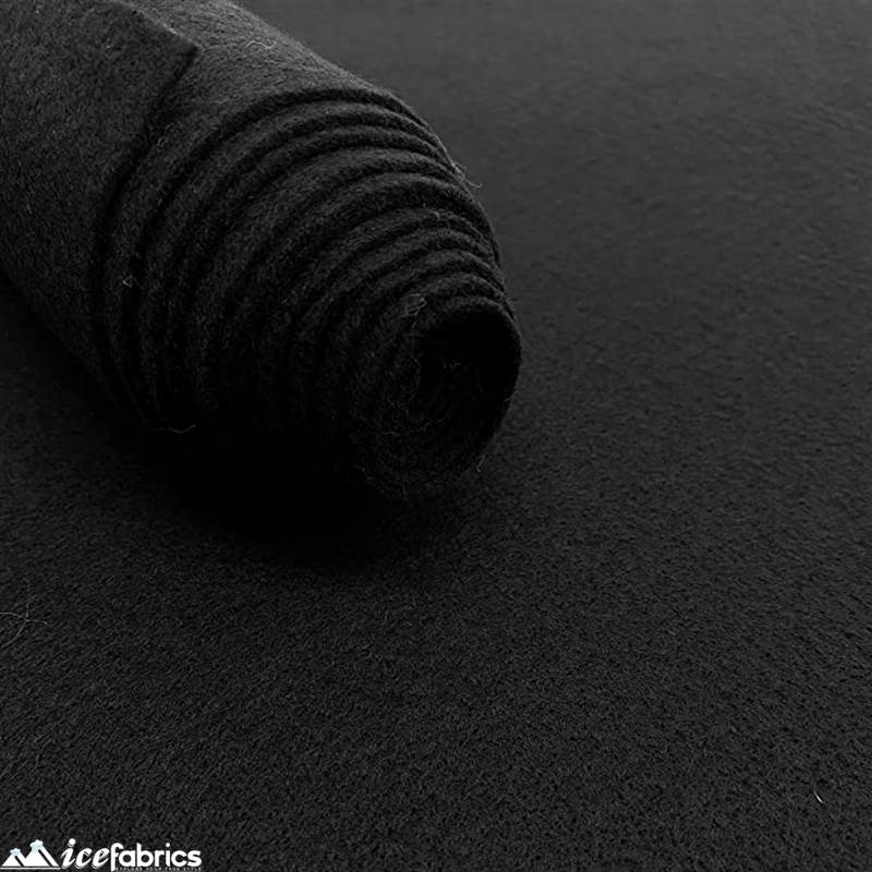 Black Crafts Acrylic Felt Fabric | 72” Wide | 36” LongICE FABRICSICE FABRICSBy The Yard1.6mm ThickBlack Crafts Acrylic Felt Fabric | 72” Wide | 36” Long ICE FABRICS