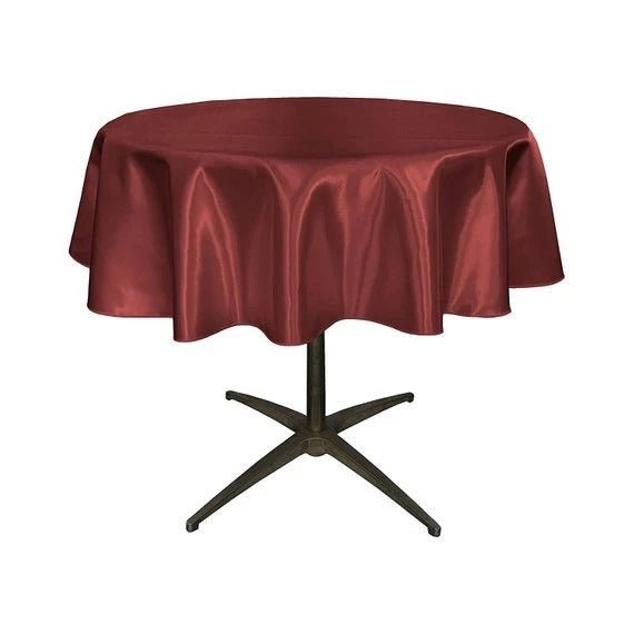 Bridal Satin Round 51-Inch, Wedding Prom Decoration Tablecloth Outdoor Birthday Party, DJ Party And Dining Table DecorICE FABRICSICE FABRICSBurgundy1Bridal Satin Round 51-Inch, Wedding Prom Decoration Tablecloth Outdoor Birthday Party, DJ Party And Dining Table Decor ICE FABRICS