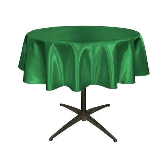 Bridal Satin Round 51-Inch, Wedding Prom Decoration Tablecloth Outdoor Birthday Party, DJ Party And Dining Table DecorICE FABRICSICE FABRICSGreen Kelly1Bridal Satin Round 51-Inch, Wedding Prom Decoration Tablecloth Outdoor Birthday Party, DJ Party And Dining Table Decor ICE FABRICS Green Kelly