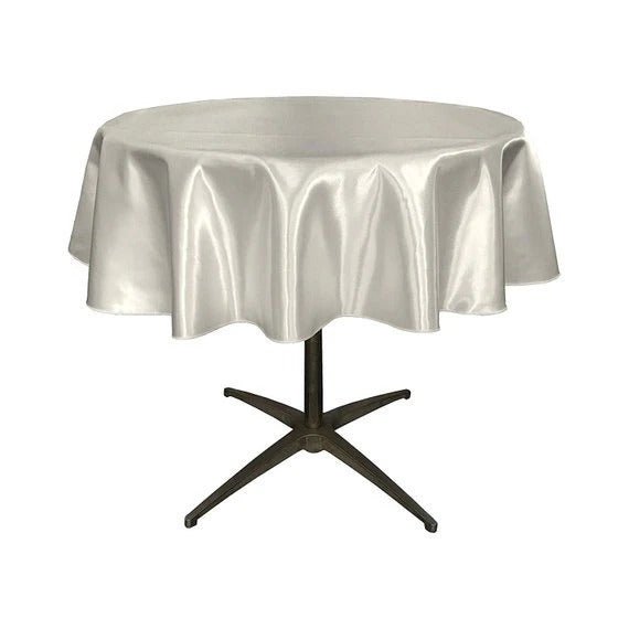 Bridal Satin Round 51-Inch, Wedding Prom Decoration Tablecloth Outdoor Birthday Party, DJ Party And Dining Table DecorICE FABRICSICE FABRICSIvory1Bridal Satin Round 51-Inch, Wedding Prom Decoration Tablecloth Outdoor Birthday Party, DJ Party And Dining Table Decor ICE FABRICS Ivory