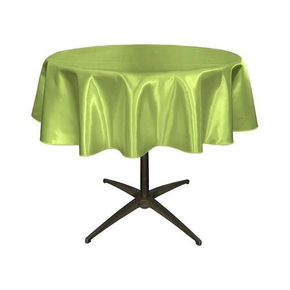 Bridal Satin Round 51-Inch, Wedding Prom Decoration Tablecloth Outdoor Birthday Party, DJ Party And Dining Table DecorICE FABRICSICE FABRICSLime1Bridal Satin Round 51-Inch, Wedding Prom Decoration Tablecloth Outdoor Birthday Party, DJ Party And Dining Table Decor ICE FABRICS Lime