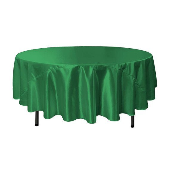Bridal Satin Round Tablecloth, 90-Inch, Wedding Prom Decoration Outdoor Birthday Party, DJ Party, And Dining Tables DecorICE FABRICSICE FABRICSGreen KellyBridal Satin Round Tablecloth, 90-Inch, Wedding Prom Decoration Outdoor Birthday Party, DJ Party, And Dining Tables Decor ICE FABRICS Green Kelly