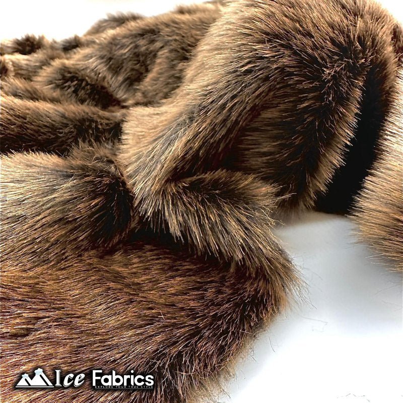 FREE SHIPPING 10 YARDS Camel Faux Fur Fabric Long Pile Mongolian Style 5000  -  Israel