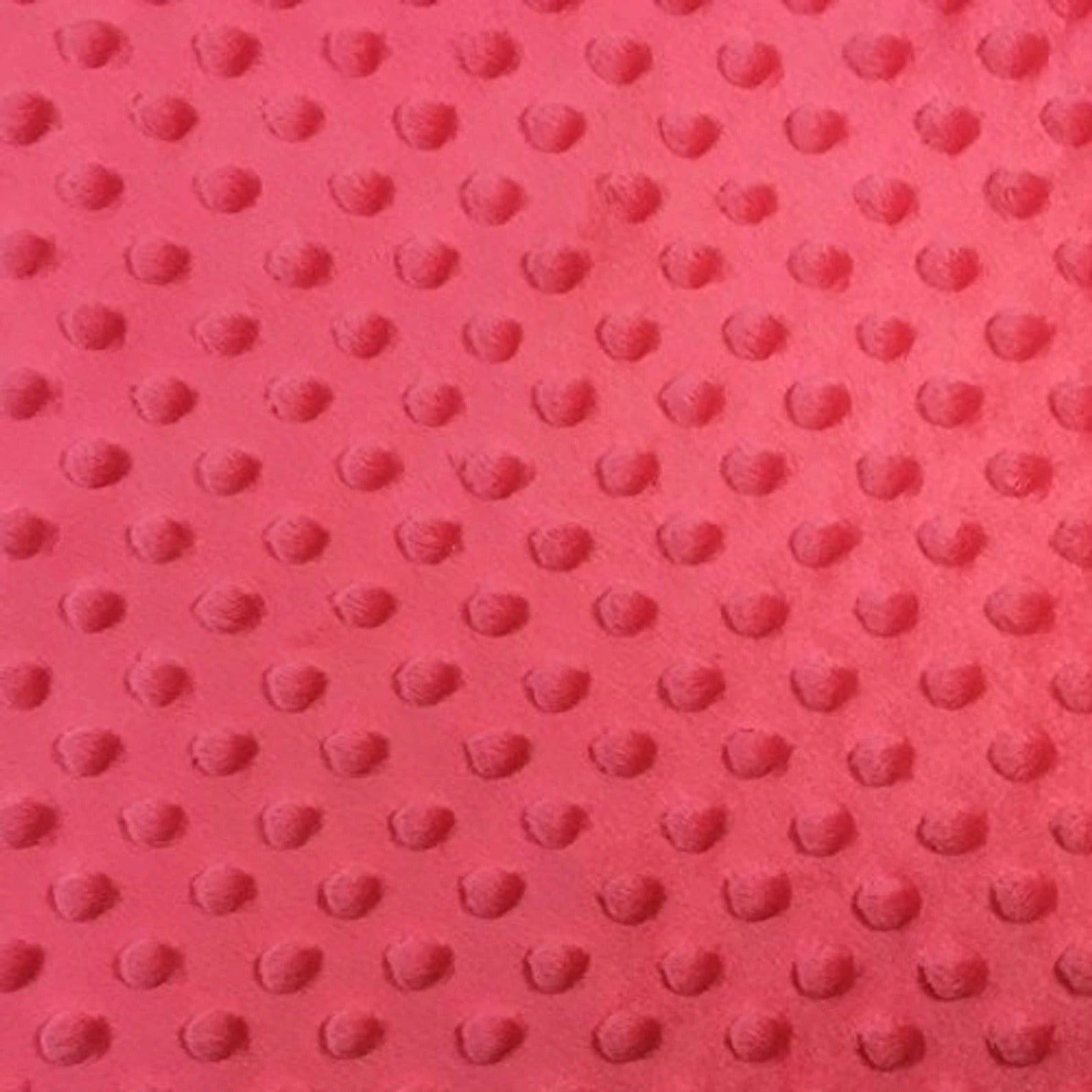 Bubble Polka Dot Minky Fabric By The Roll (20 Yards) Wholesale FabricMinkyICEFABRICICE FABRICSStrawberry PinkBy The Roll (60" Wide)Bubble Polka Dot Minky Fabric By The Roll (20 Yards) Wholesale Fabric ICEFABRIC Red