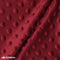 Burgundy Dimple Polka Dot Minky Fabric / Ultra Soft /