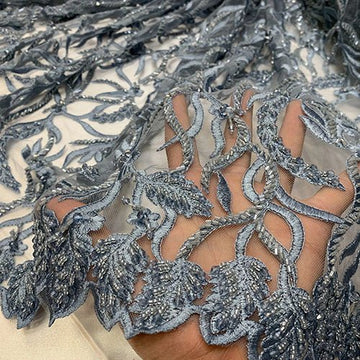 lace fabric by the yard for dresses Exquisite Flower Lace Fabric, Embroidered Mesh Lace Fabric, Ivory Tulle Fabric, Prom Dress Fabric for Sale by the Yard