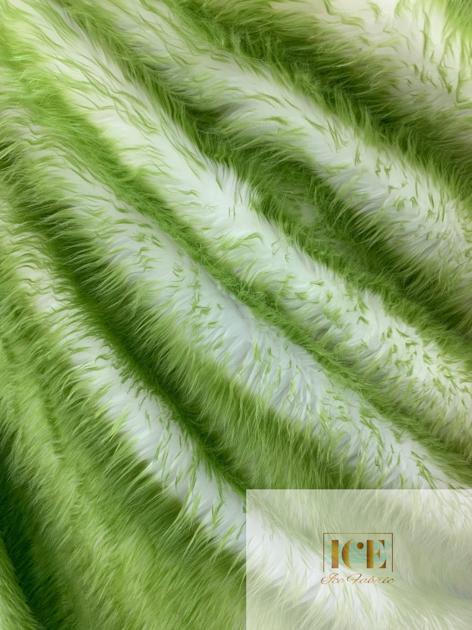 Canadian Fox 2 Tone Shaggy Long Pile Faux Fur Fabric For Blankets, Costumes, Bed SpreadICEFABRICICE FABRICSLimeBy The Yard (60 inches Wide)Canadian Fox 2 Tone Shaggy Long Pile Faux Fur Fabric For Blankets, Costumes, Bed Spread ICEFABRIC Lime