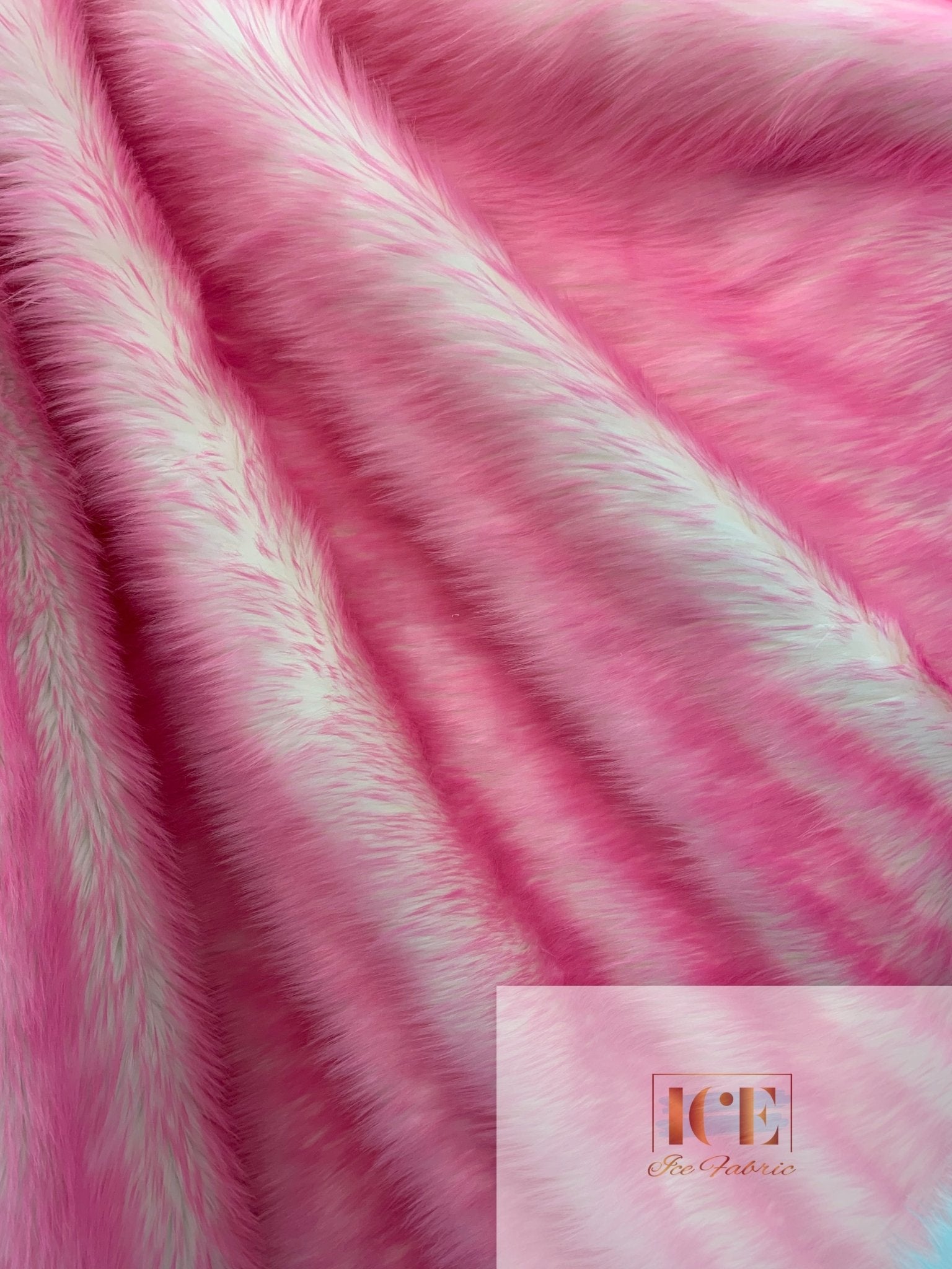 Canadian Fox 2 Tone Shaggy Long Pile Faux Fur Fabric For Blankets, Costumes, Bed SpreadICEFABRICICE FABRICSCandy PinkBy The Yard (60 inches Wide)Canadian Fox 2 Tone Shaggy Long Pile Faux Fur Fabric For Blankets, Costumes, Bed Spread ICEFABRIC Candy Pink