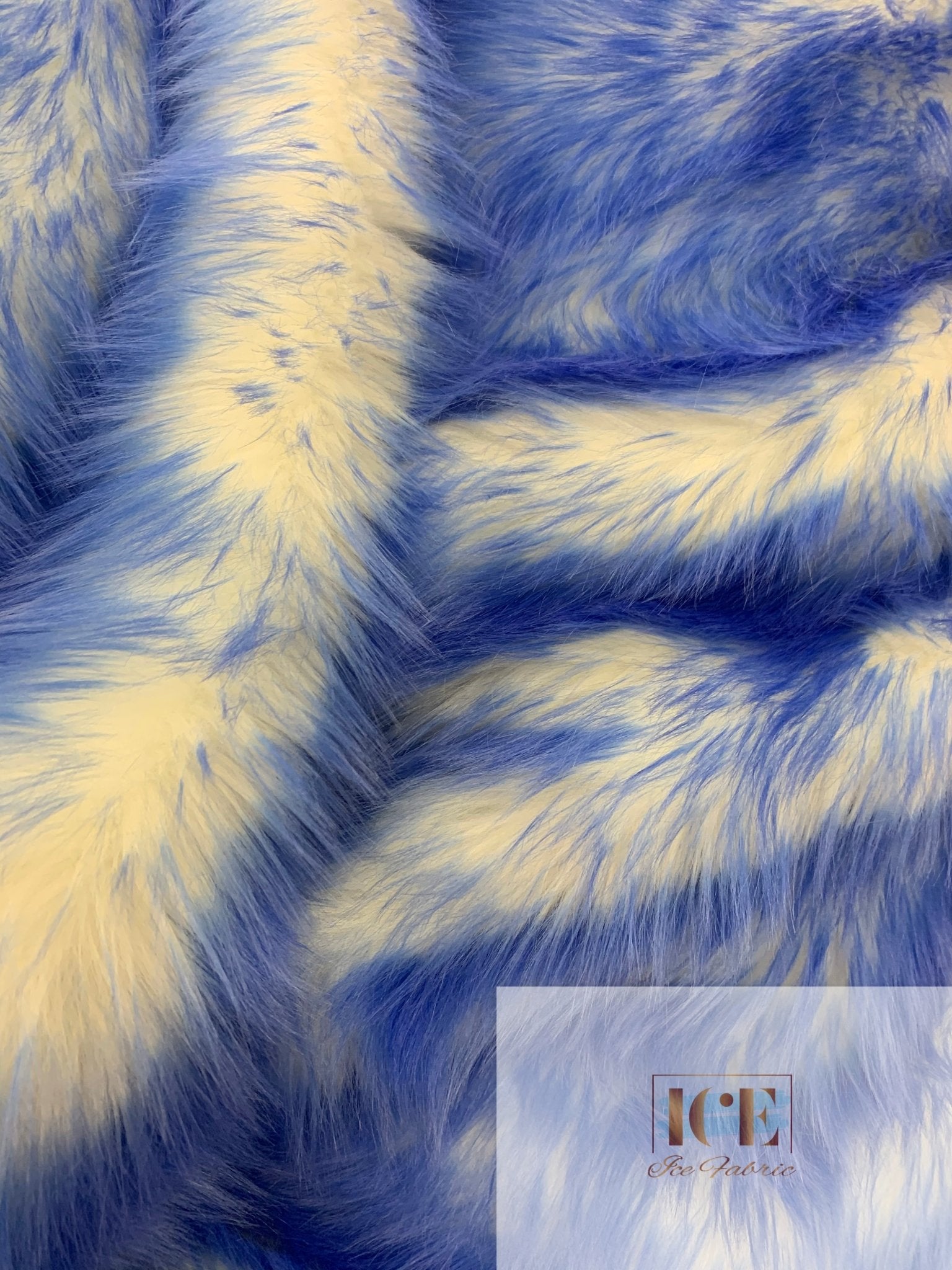 Canadian Fox 2 Tone Shaggy Long Pile Faux Fur Fabric For Blankets, Costumes, Bed SpreadICEFABRICICE FABRICSRoyal BlueBy The Yard (60 inches Wide)Canadian Fox 2 Tone Shaggy Long Pile Faux Fur Fabric For Blankets, Costumes, Bed Spread ICEFABRIC Royal Blue