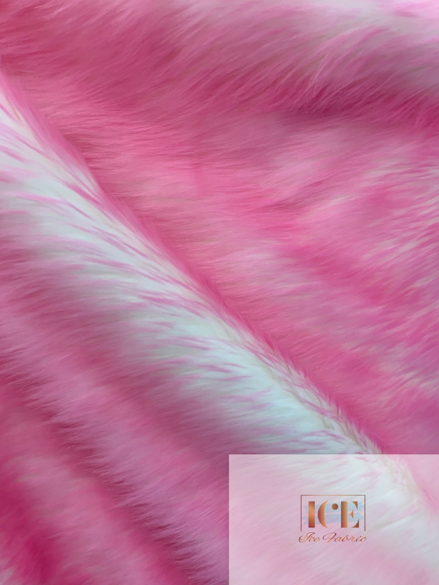 Light Pink Shag Faux Fur Fabric 60 Wide