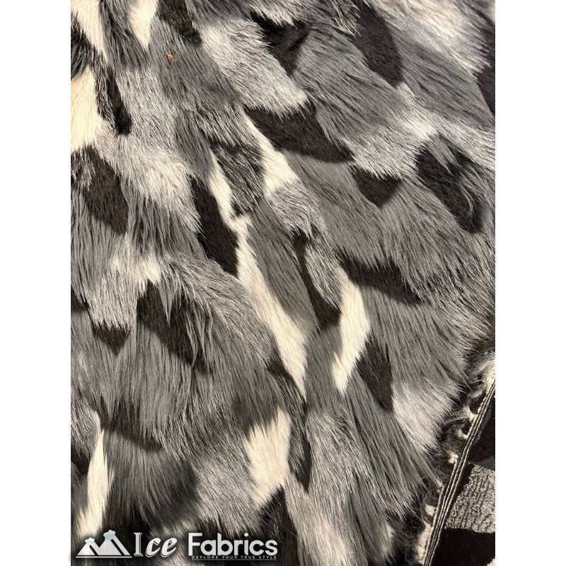 Leopard Fake Faux Fur Fabric By The Yard - Faux Fur Material Fashion Fabric
