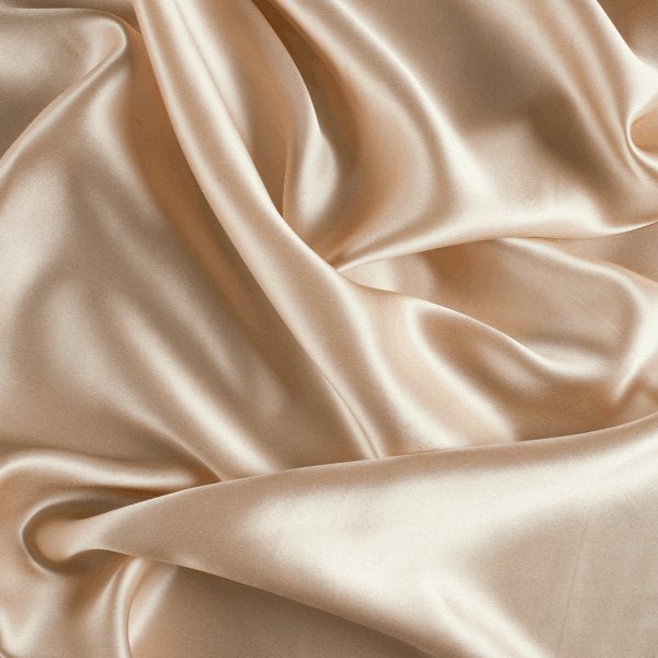 champagne fabric for dress Champagne Matte Satin (Peau de Soie) Duchess Fabric Bridesmaid Dress 60" Wide Sold BTY