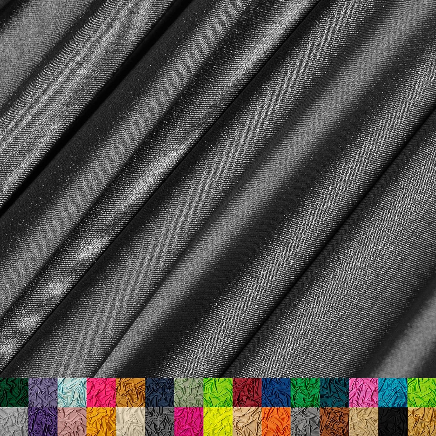 Charcoal Luxury Nylon Spandex Fabric By The YardICE FABRICSICE FABRICSBy The Yard (60" Width)Charcoal Luxury Nylon Spandex Fabric By The Yard ICE FABRICS