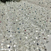 Silver Sequin on Blue