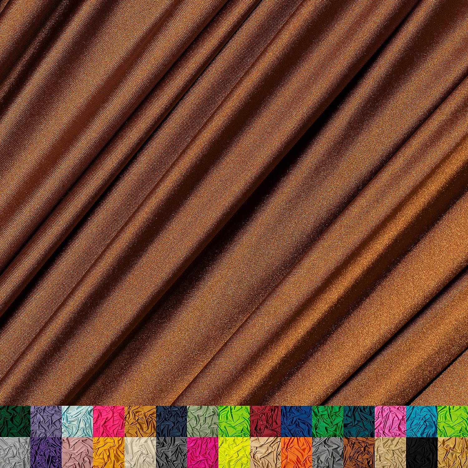  ITY Fabric Polyester Lycra Knit Jersey 2 Way Spandex Stretch  58 Wide by The Yard (1 Yard, Black)