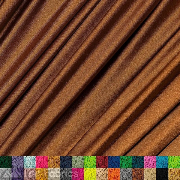 Copper Luxury Nylon Spandex Fabric By The Yard