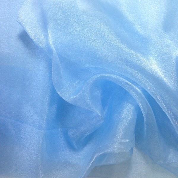 Crystal Sheer Organza Fabric By The Roll (100 Yards) 25 ColorsICEFABRICICE FABRICSBaby BlueBy The Roll (60" Wide)Crystal Sheer Organza Fabric By The Roll (100 Yards) 25 Colors ICEFABRIC Baby Blue