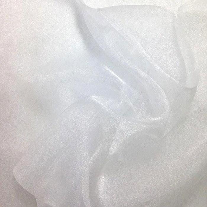 Crystal Sheer Organza Fabric By The Roll (100 Yards) 25 ColorsICEFABRICICE FABRICSWhiteBy The Roll (60" Wide)Crystal Sheer Organza Fabric By The Roll (100 Yards) 25 Colors ICEFABRIC White
