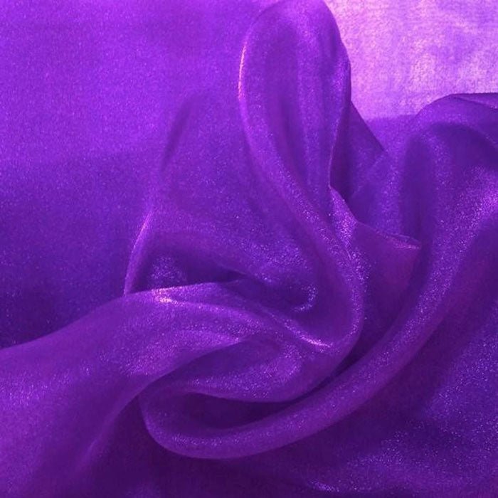Crystal Sheer Organza Fabric -By The Yard- Wholesale PriceICEFABRICICE FABRICS1PurpleCrystal Sheer Organza Fabric -By The Yard- Wholesale Price ICEFABRIC Purple