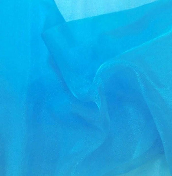 Crystal Sheer Organza Fabric -By The Yard- Wholesale PriceICEFABRICICE FABRICS1TurquoiseCrystal Sheer Organza Fabric -By The Yard- Wholesale Price ICEFABRIC Turquoise