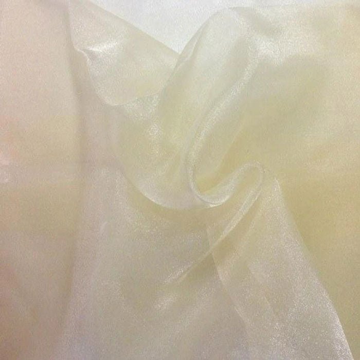 Crystal Sheer Organza Fabric -By The Yard- Wholesale PriceICEFABRICICE FABRICS1IvoryCrystal Sheer Organza Fabric -By The Yard- Wholesale Price ICEFABRIC Ivory