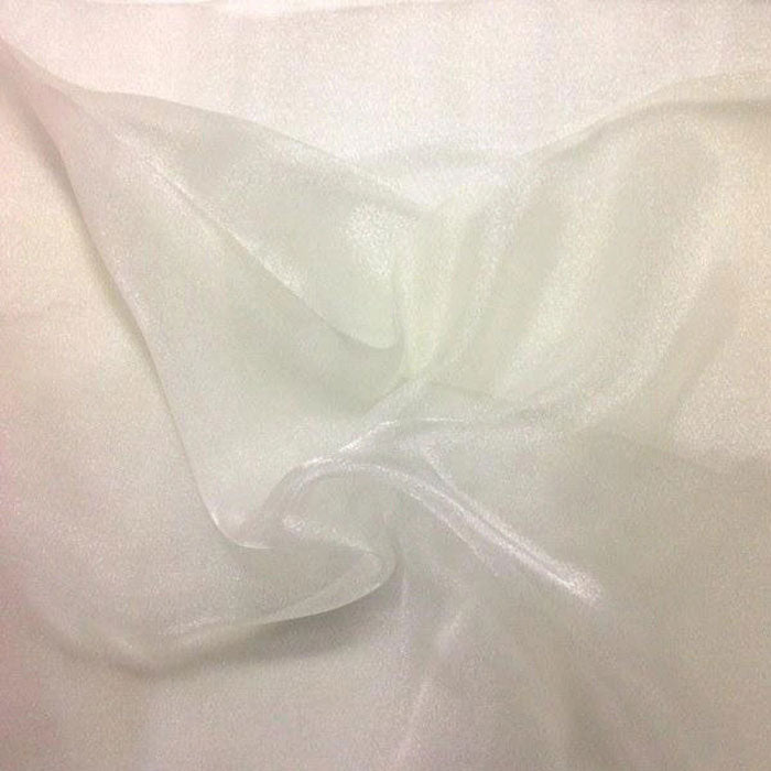 Crystal Sheer Organza Fabric -By The Yard- Wholesale PriceICEFABRICICE FABRICS1Off WhiteCrystal Sheer Organza Fabric -By The Yard- Wholesale Price ICEFABRIC White