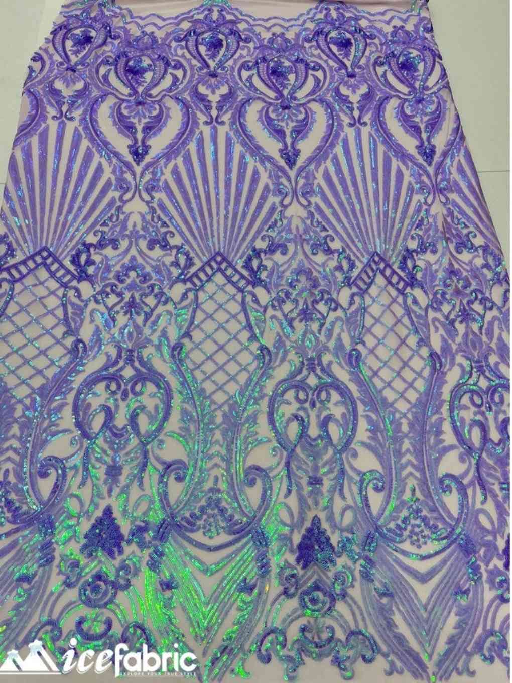 Diba Lavender Geometric Stretch Sequin Fabric / Lace FabricICE FABRICSICE FABRICSDiba Sequin Fabric LavenderBy The Yard (58" Wide)Diba Lavender Geometric Stretch Sequin Fabric / Lace Fabric ICE FABRICS