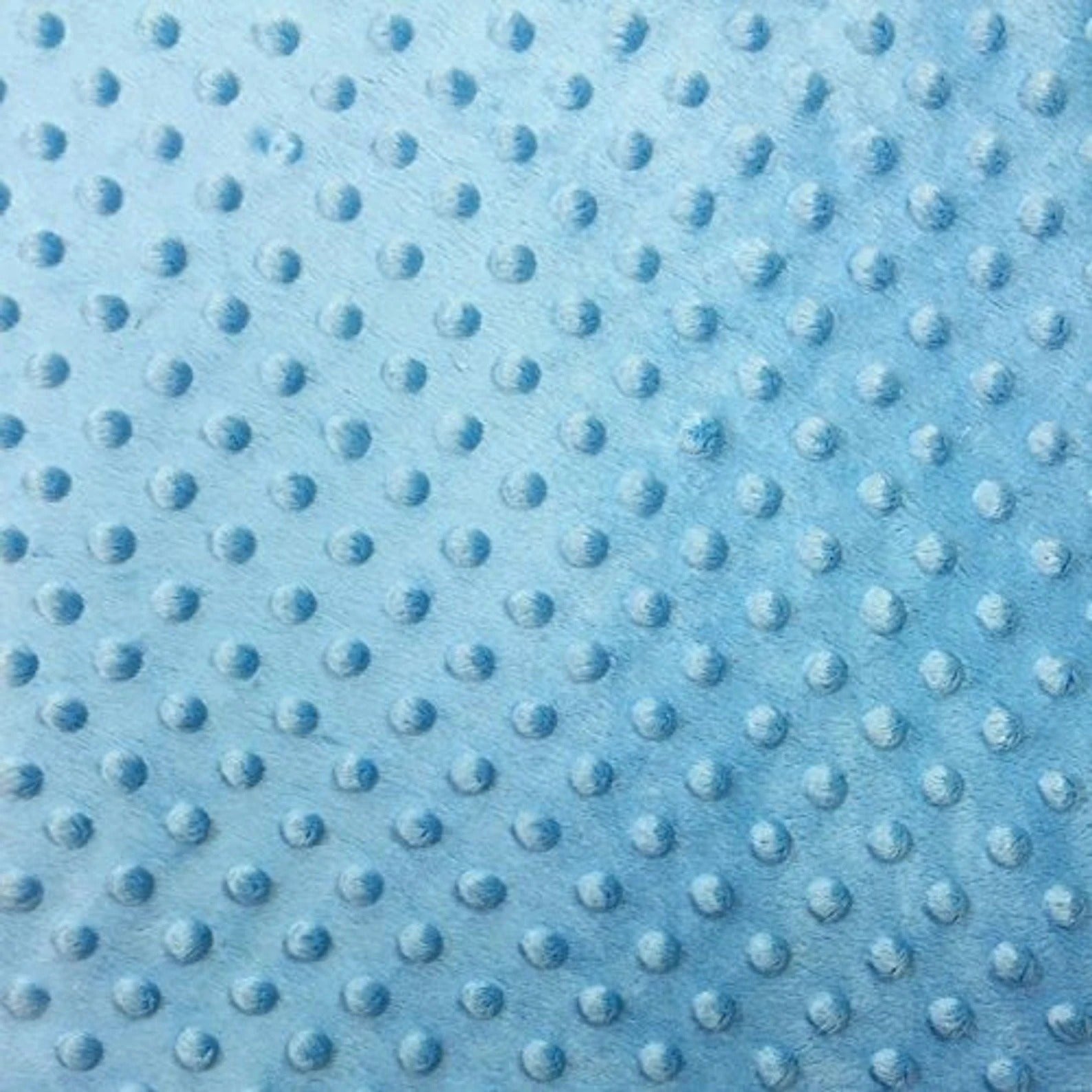 Dimple Dot Minky Fabric Sold By The Yard - 36"/ 58" Turquoise
