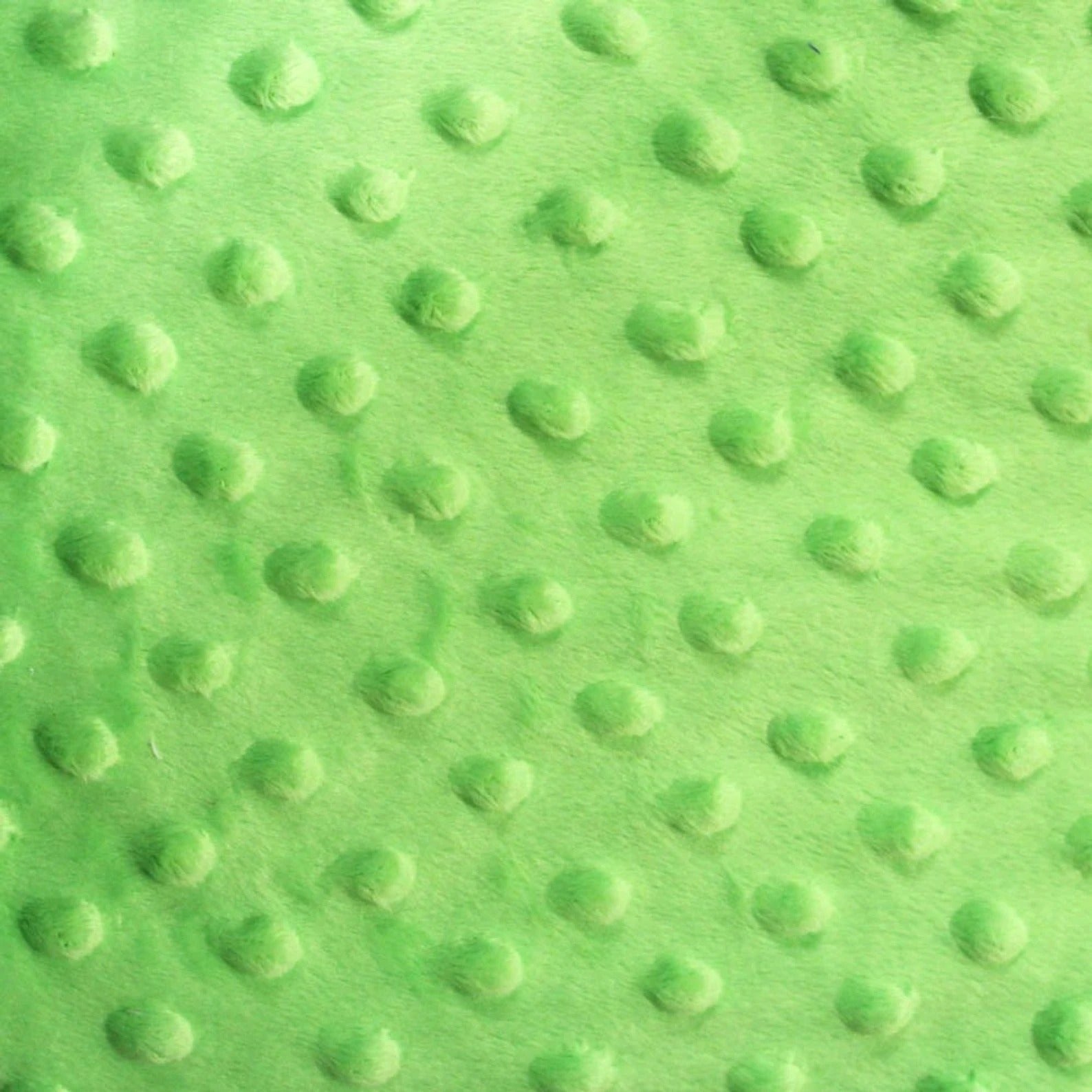 Dimple Dot Minky Fabric Sold By The Yard - 36"/ 58" Lime Green