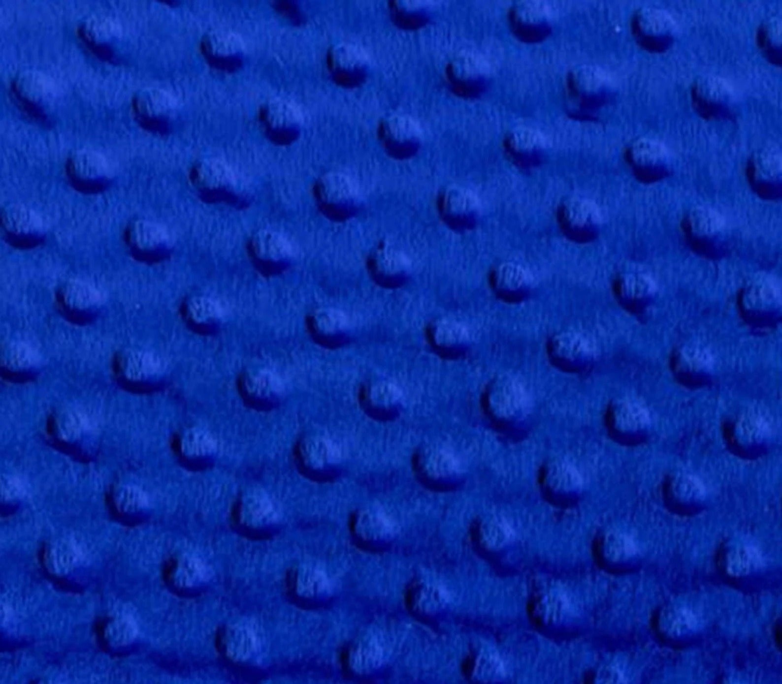 Dimple Dot Minky Fabric Sold By The Yard - 36"/ 58" Royal Blue