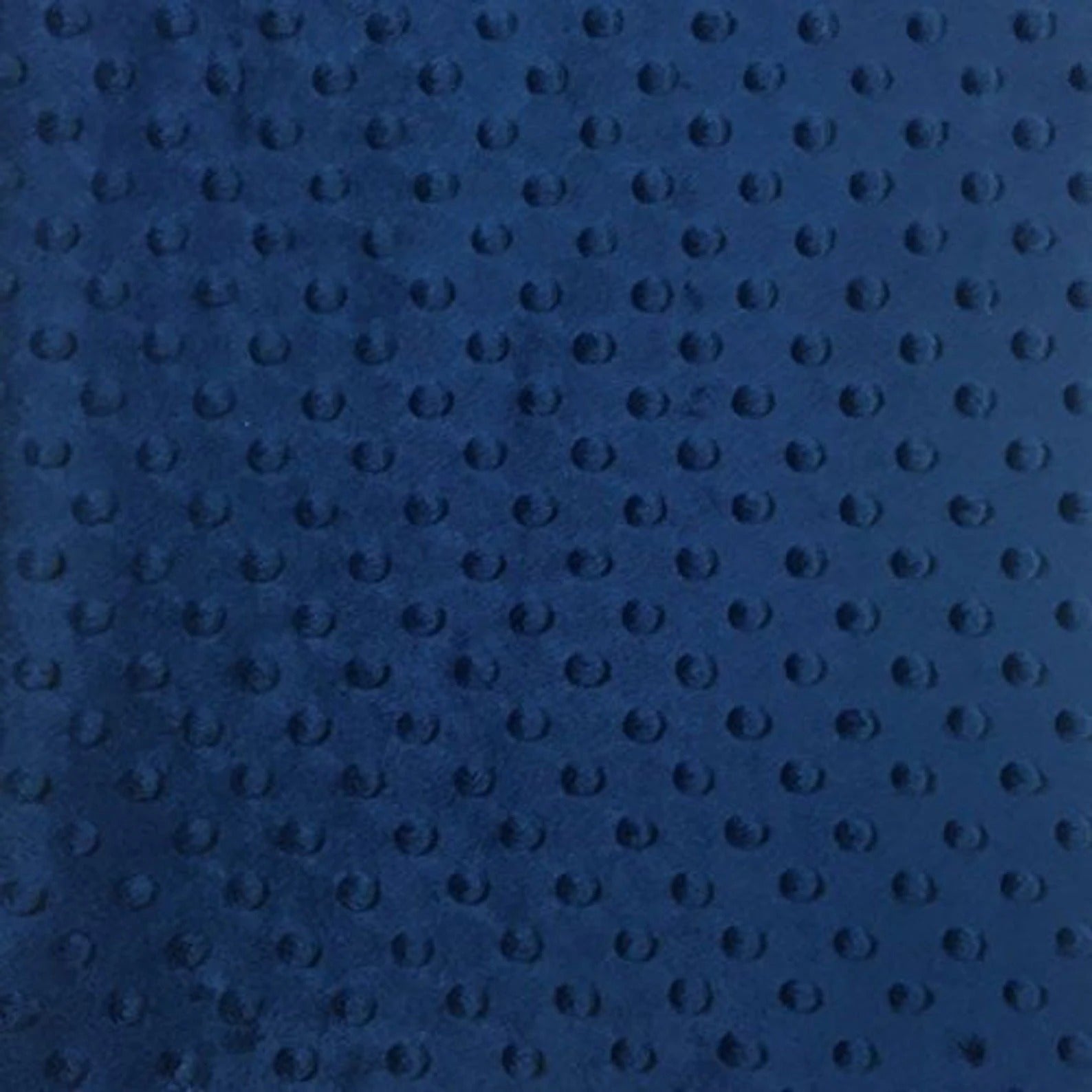 Dimple Dot Minky Fabric Sold By The Yard - 36"/ 58" Navy Blue