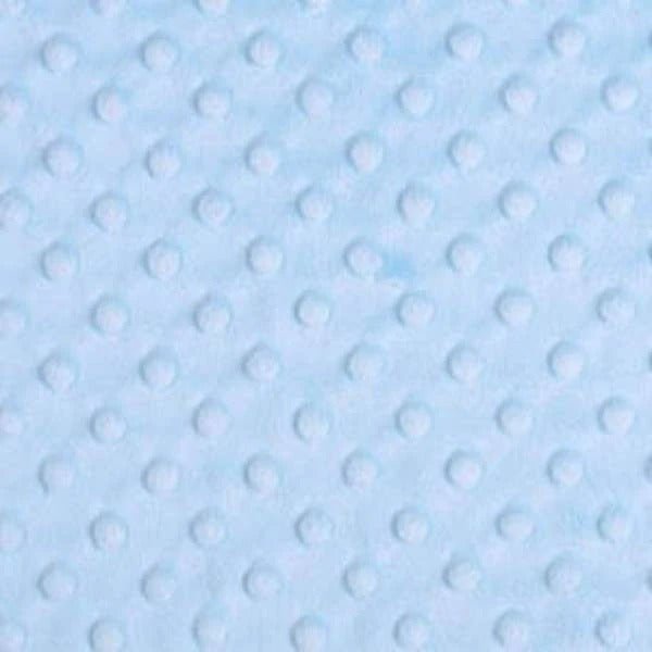 Dimple Dot Minky Fabric Sold By The Yard - 36"/ 58" Icy Blue